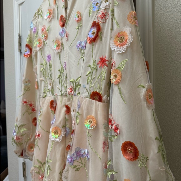 Floral Embroidered Dress - Picture 3 of 8